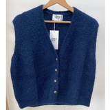 OST London Erika Mohair Vest - Navy