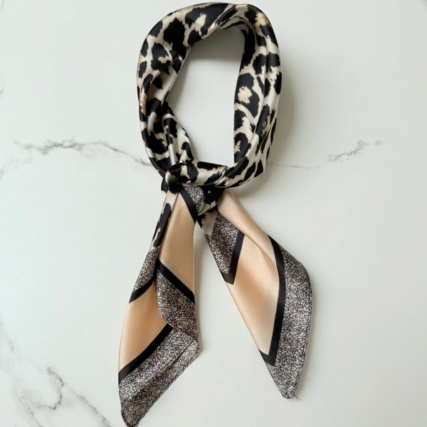 OST Vilja Scarf Leopard Coral