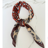 OST Vilja Scarf Leopard Dark Orange