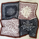 OST Vilja Scarf Brown/Navy Paisley