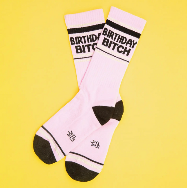 Gumball Poodle Birthday Bit*h Gym Crew Socks