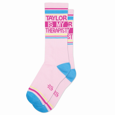 Gumball Poodle Taylor Is My Therapist Gym Crew Socks