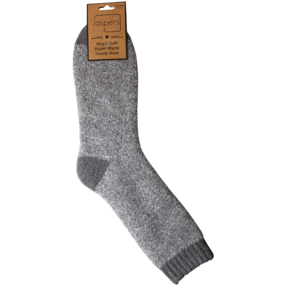 Jasper's Grey Marl Cosy Men's Socks