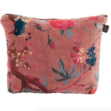 Birdy Velvet Washbag - Dark Rose
