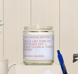 Anecdote Two Weeks Notice Candle