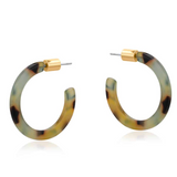 Big Metal Octavia Thin Resin Hoop - Rust