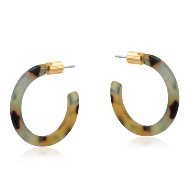 Big Metal Octavia Thin Resin Hoop - Rust