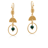 Big Metal Delphi Dream Ritual Statement - Gold Emerald
