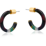 Big Metal Terpischore Petite Hoop Resin - Red/Green