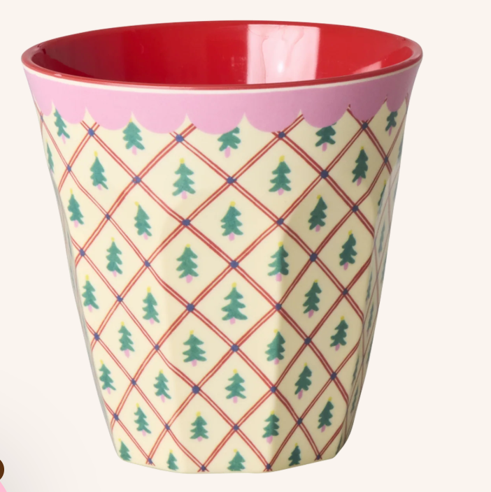 Rice Melamine Cup - Diamond Christmas Tree
