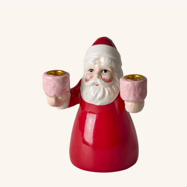 Santa Candle Holder Small