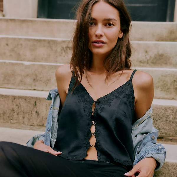Free People Pieces of You Cami - Black