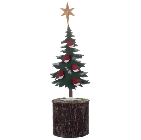 Robin Tree Standing Decoration