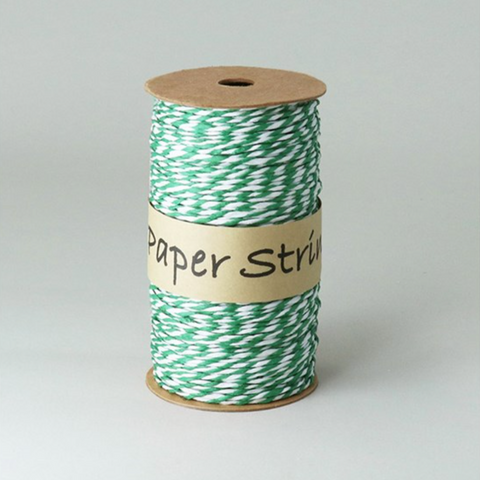 String Spool String - Green & White, 50m