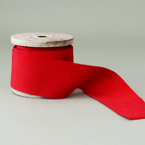 Velvet Red Ribbon - 3m