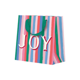 Joy Stripes Mini Gift Bag
