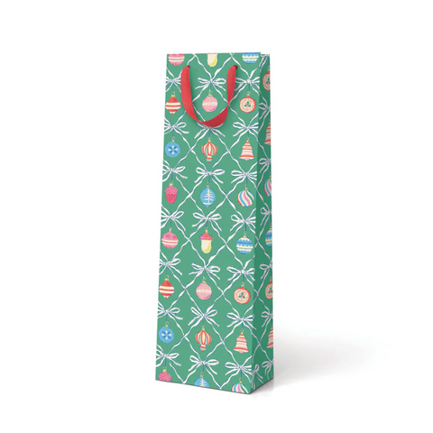 Christmas Wreath Bottle Bag