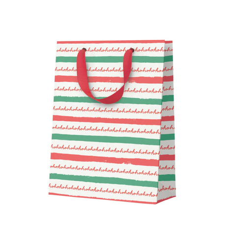Ho Ho Ho Stripe Small Gift Bag