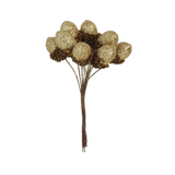 Gold Glitter Acorn Bunch