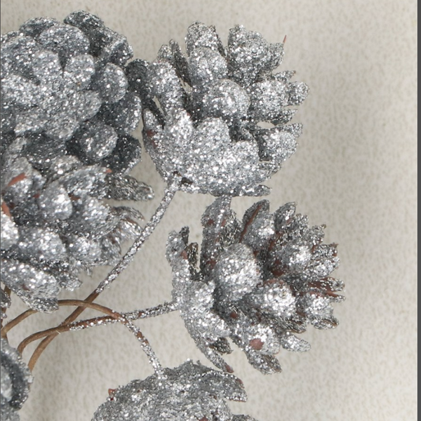 Silver Sparkle Mini Cone Bunch