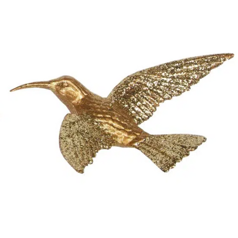 Copper Sparkling Hummingbird Tree Decoration