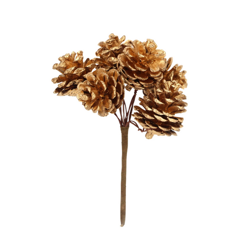 Natural & Gold Cone Bunch