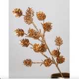 Gold Pinecones Branch