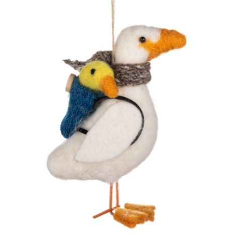 Back Pack Duck Felt Decoration