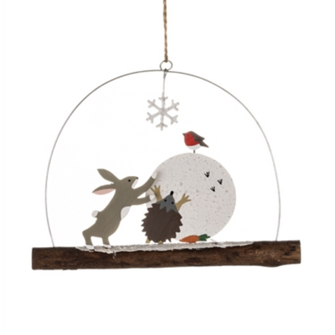 Making a Snowman Hanging