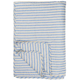 Ib Laursen Quilt blue w/white and brown stripes