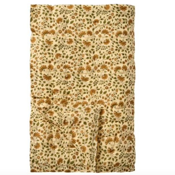 Ib Laursen Celina Quilt with Moss Green Leaves