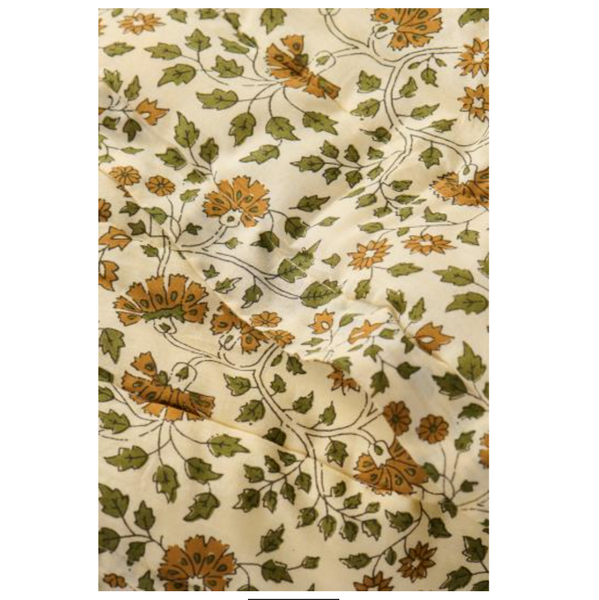 Ib Laursen Celina Quilt with Moss Green Leaves