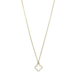Isles & Stars Clover Pendant Necklace in Gold