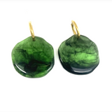 Isle & Stars Organic Shape Resin Hoop Earrings
