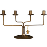Gold Candle Holder Large - 4 Candles