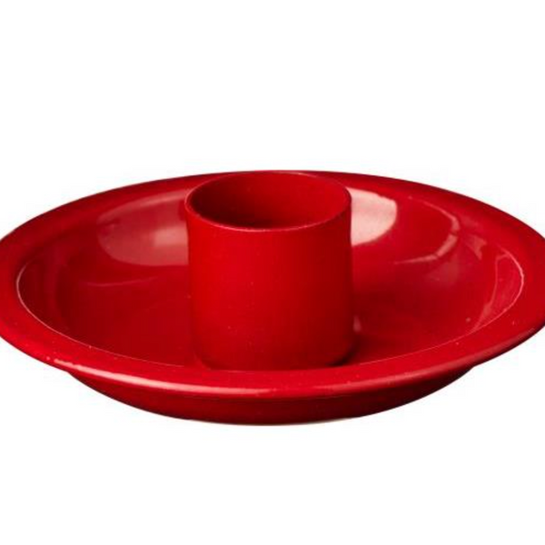 Red Candle Holder