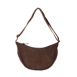 Corduroy Half Moon Crossbody