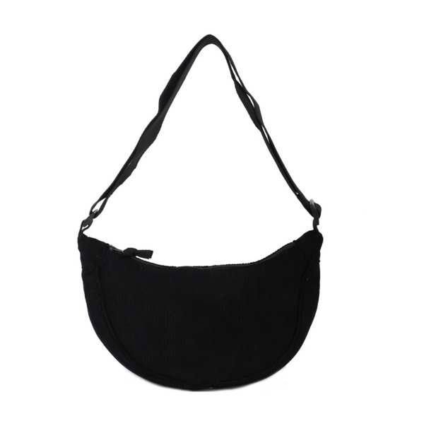 Corduroy Half Moon Crossbody