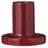 Glass Candle Holder Red
