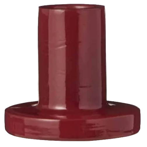 Glass Candle Holder Red