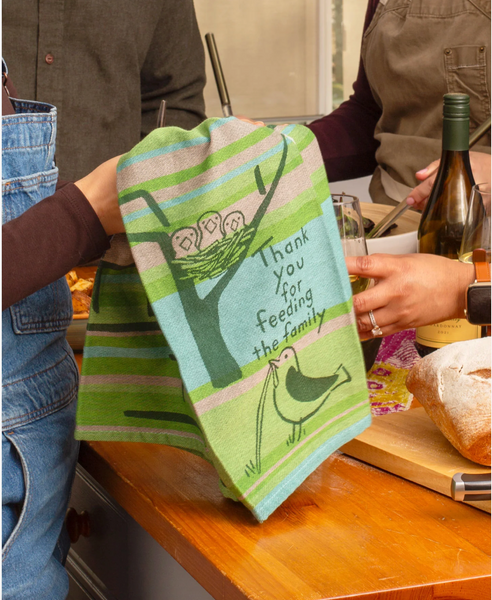 Blue Q 'Thankyou for Feeding the Family' Tea Towel