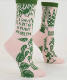 Blue Q 'I Have A Bit Of A Plant Problem' Socks