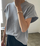 Le Bon Shoppe Jeanne Tee - Heather Grey