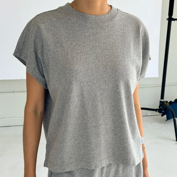 Le Bon Shoppe Jeanne Tee - Heather Grey