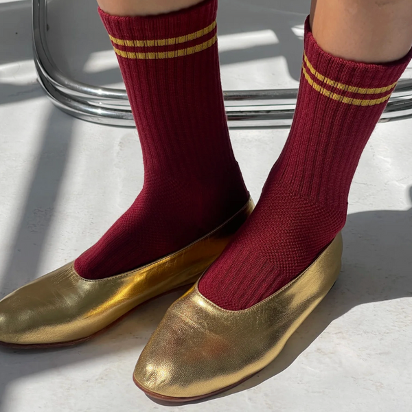 Le Bon Shoppe Boyfriend Socks - Cardinal