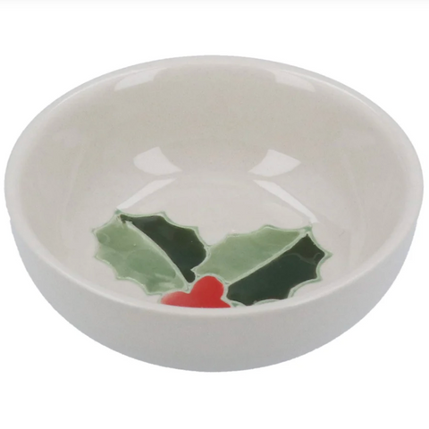 Holly Sprig Trinket Dish