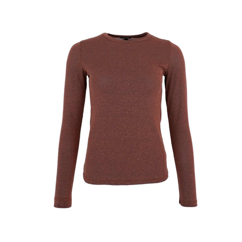 Black Colour -  Lurex Blouse - Coffee