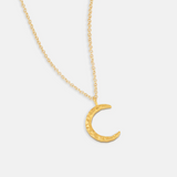 One & Eight Gold Moon Necklace