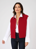 An'ge Legringo Sleeveless Cardigan - Cerise