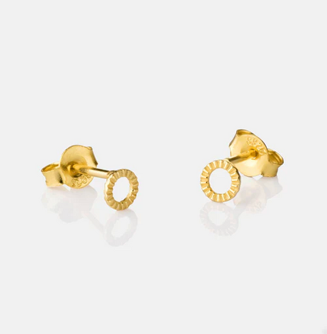 One & Eight - Gold Mini Madrid studs